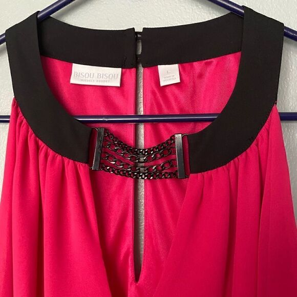 Bisou Bisou Halter Style summer top size L - Picture 2 of 9